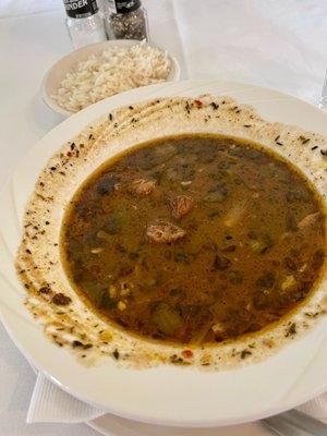 Chicken And Sausage Gumbo ― good, but not worth $16.