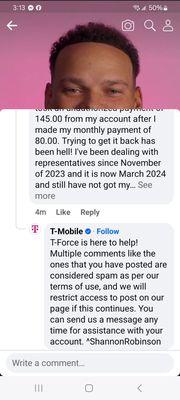 T mobile took extra money from my account and won't give it back!