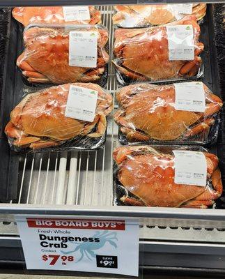 $7.98 per pound for these large cooked beauties (2/16/23)