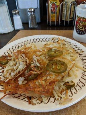 Hashbrowns, smothered and peppered!