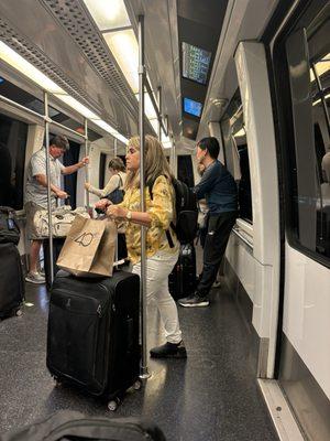 Inside Sky Train