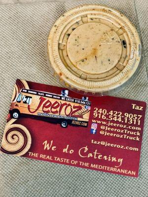 06.06.24 Jeeroz Sauce and business card