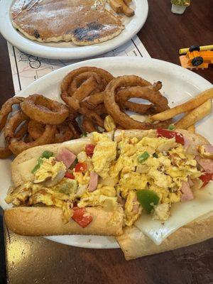 Breakfast Western Hoagie - 6 inch