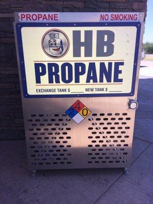 Propane gas tank exchange