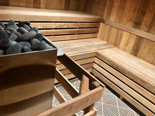 Two dry Saunas