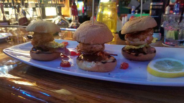 Shrimp sliders with Diablo aioli yum