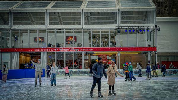 Ice rink view