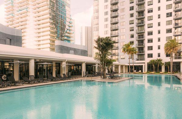 One of the best rooftop pools in Miami. Open early mornings to late evening to relax or swim laps.