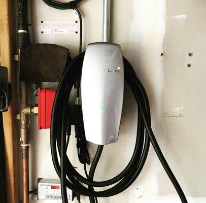 Powering a Tesla supercharger in San Rafael