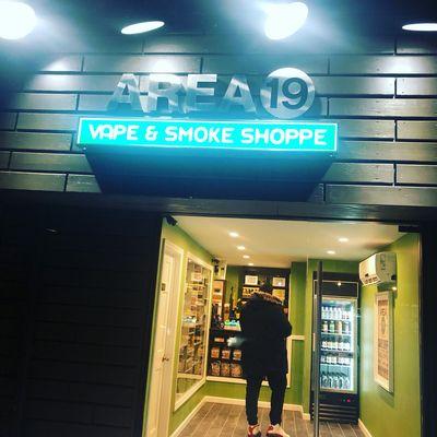 The entrance to your vape shoppe