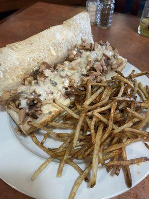 Smoked Chicken Cheesesteak