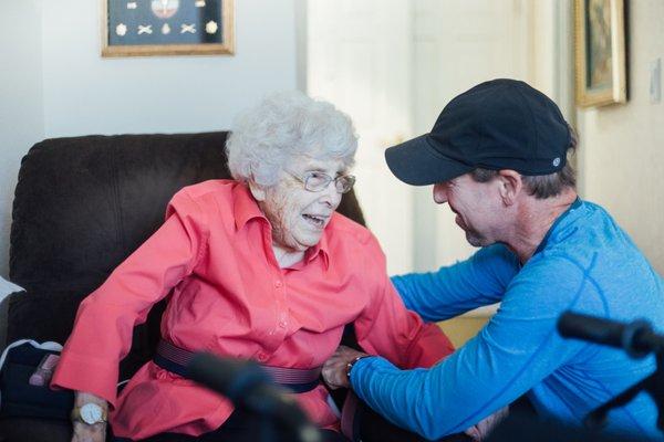 Physical Therapy with our patients