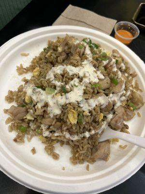 Arroz Chaufa (chicken fried rice)