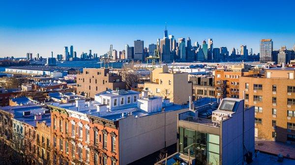 DownTown Brooklyn, view of city from aerial photograph!