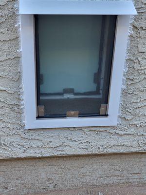 Exterior dog door