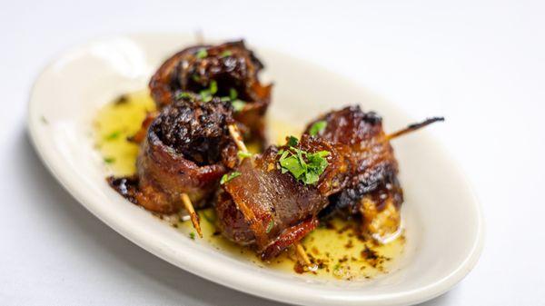 Bacon-wrapped Dates