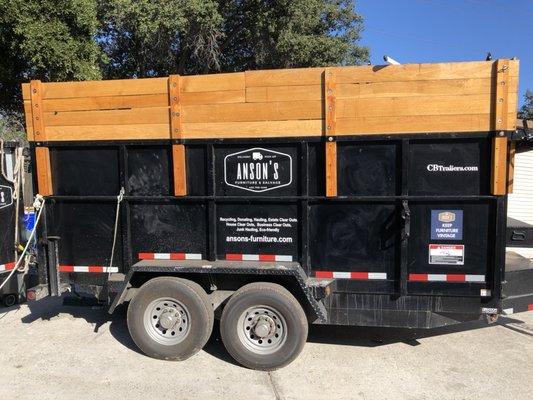 Dump Trailer for Junk Hauling, Recycling, & Large Item Disposal