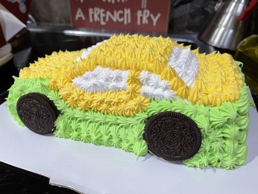 Car cake!  It was super fresh and my husband loved it!