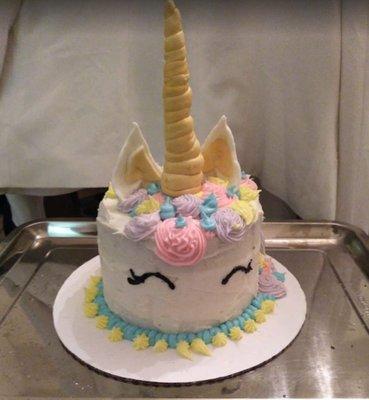 Unicorn Themed Cake