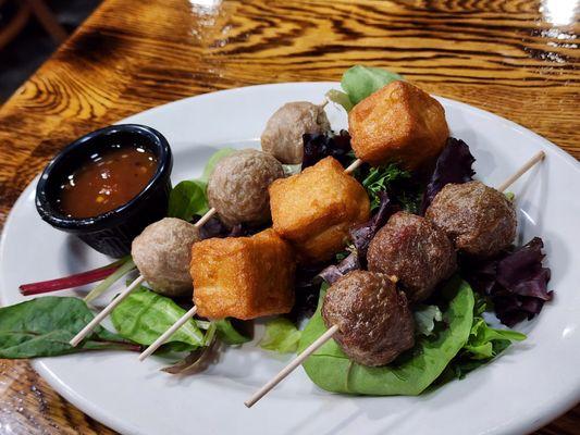 Thai Meatballs with pork, tofu, beef