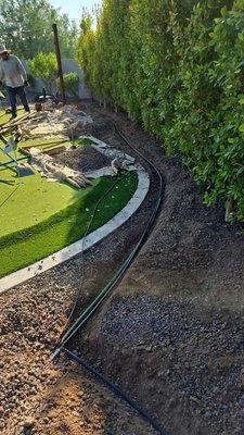 Irrigation installation