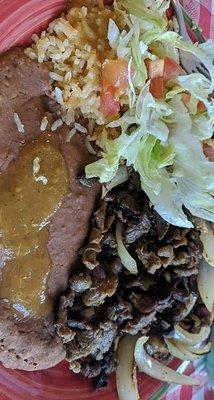 Carne Asada plate