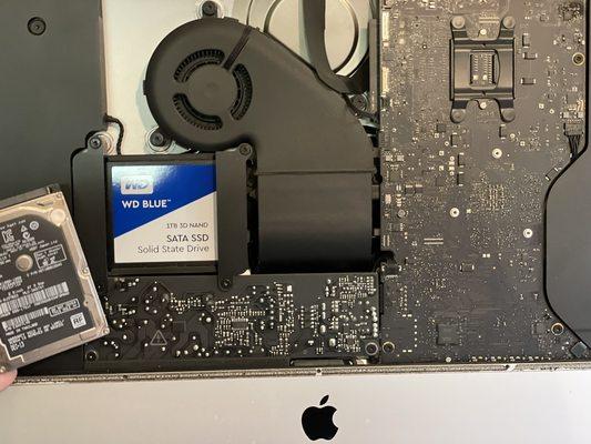 SSD upgrade in an iMac