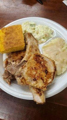 Pork chop plate