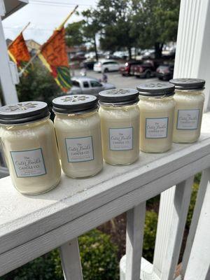 Locally made candles