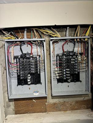 Replaced 2   100 amp panels