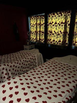 Couple's massage room