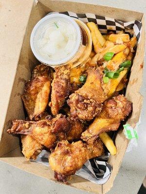 Korean Loaded Fries Wings