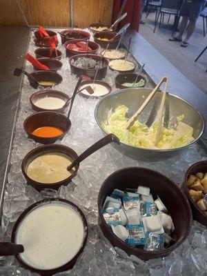 Salad bar. Included with the lunch buffet.