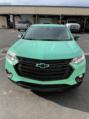 Front View - Matte Mint Orafol Wrap