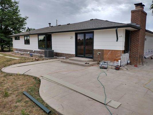 Siding installation in Colorado - before