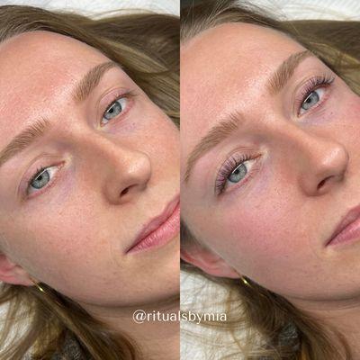 lash lift + tint