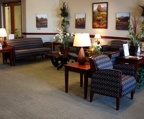 Comfortable waiting areas