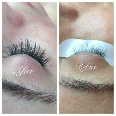 Gorgeous lashes by Tara