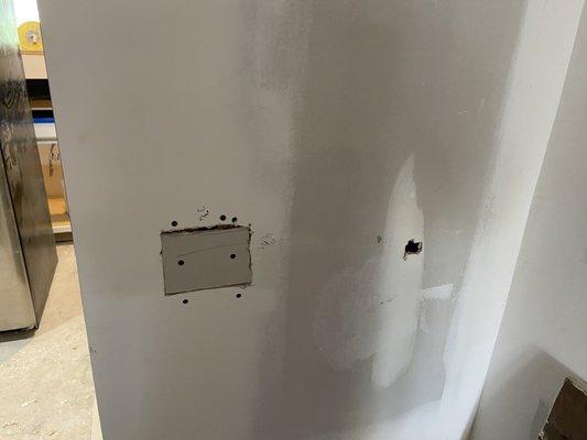 Drywall repairs needed