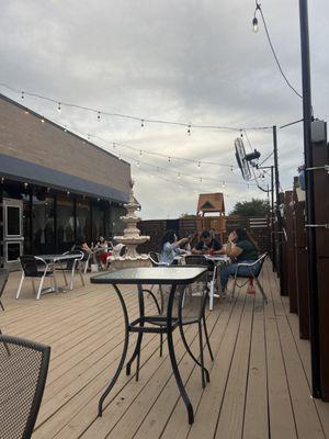 Patio and playground