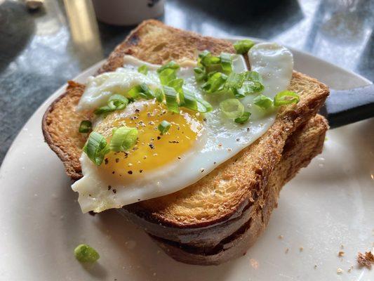 Brunch grilled cheese