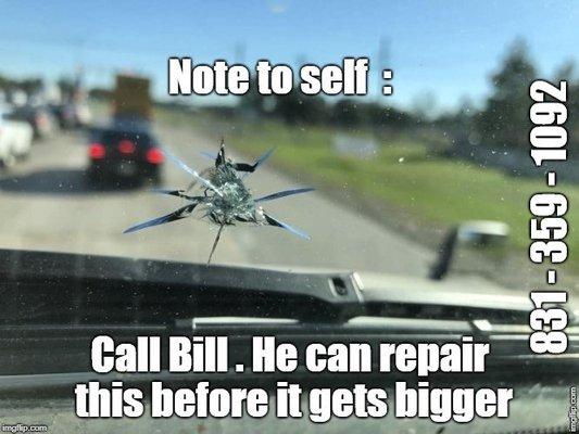 A low cost alternative to replacing the whole windshield