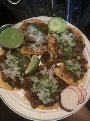 Al pastor & carne asada with all the fixings