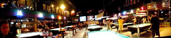 spacious spot! well maintained tables, delicious menu, big variety of booze, fun jukebox, ALOT of BIG TVs... perfection.