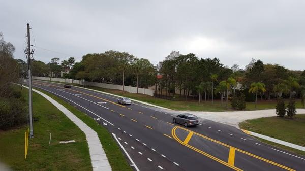 Pedestrian bridge over ALT 19