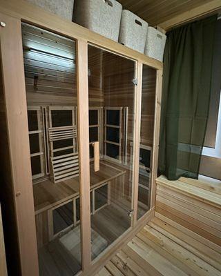 Enjoy a full spectrum Infrared Sauna session as a stand alone service or with your massage!