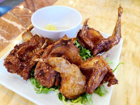 Fried quail