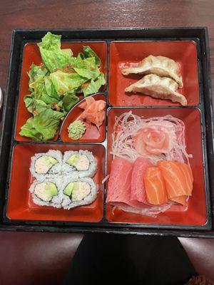 sashimi bento box - lunch special