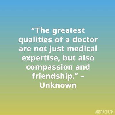 I appreciate compassion. Also when a medical provider says they don't know I have so much respect for them! Love y'all!