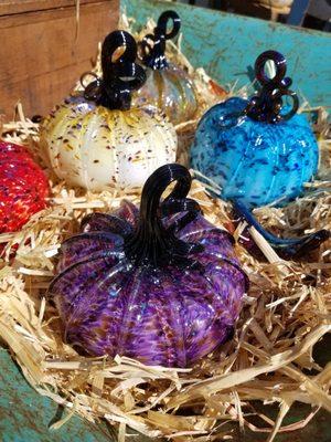 Blown glass pumpkins